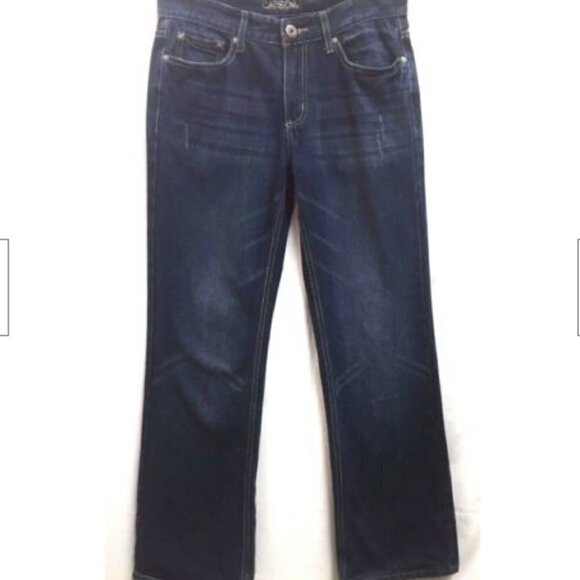 Carbon Women's Low Cut Bootcut Blue Jeans 29/30 Di - Picture 1 of 7